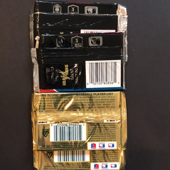 Sealed wax packs 93 Score Select (possible Derek Jeter RC), 1991 Leaf Series 2 - Picture 2 of 2